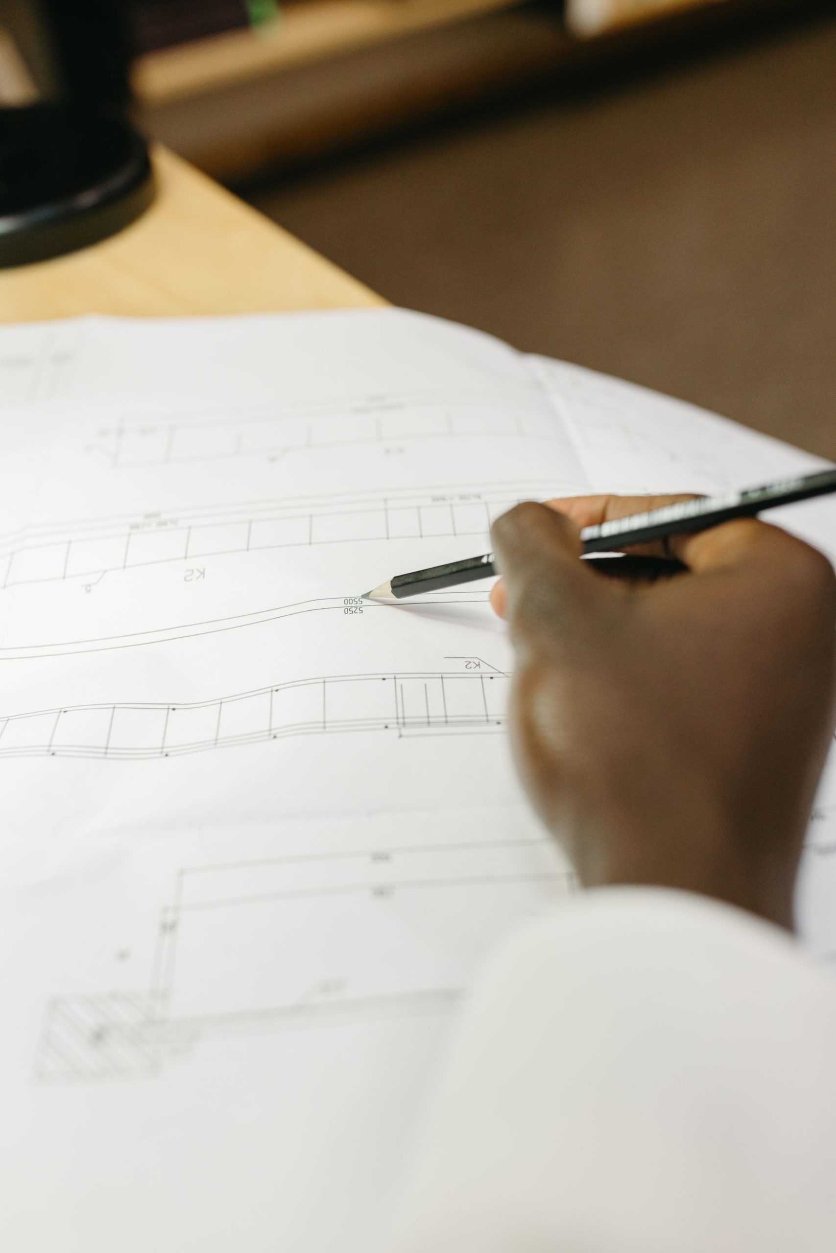 Disegno tecnico su planimetria