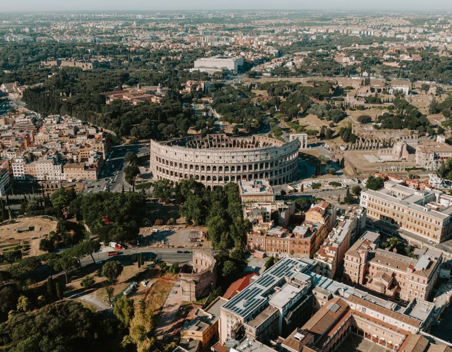 Veduta di Roma dall'alto
