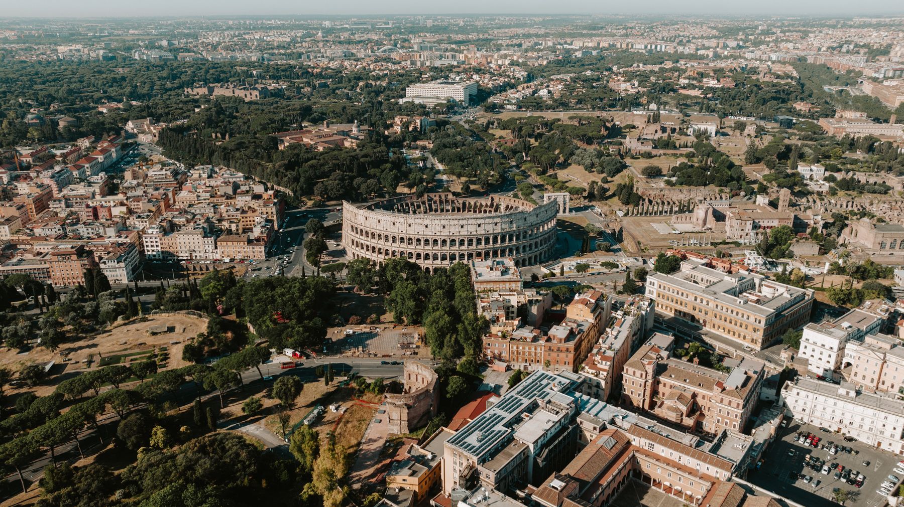 Veduta di Roma dall'alto