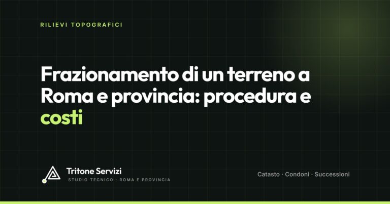 Frazionamento di un terreno: procedura, tipo di frazionamento e costi