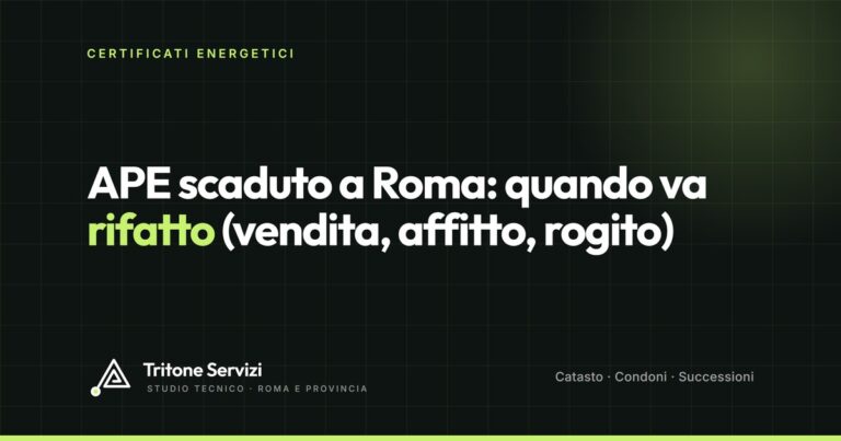 APE scaduto o non valido: quando va rifatto (vendita, affitto, rogito)